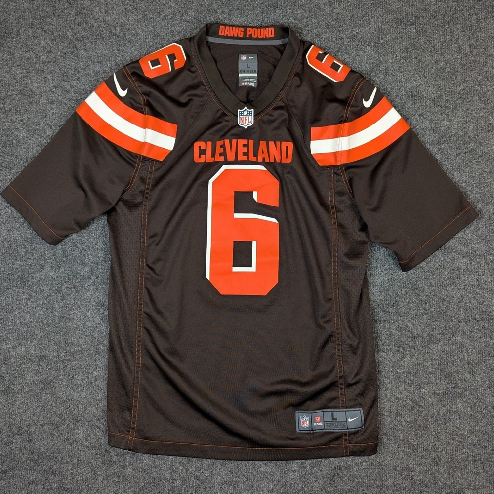 Nike Cleveland Browns Baker Mayfield 6 Jersey Mens Large Brown NFL 679279-280